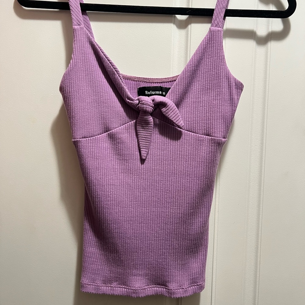 Reformation purple tank top